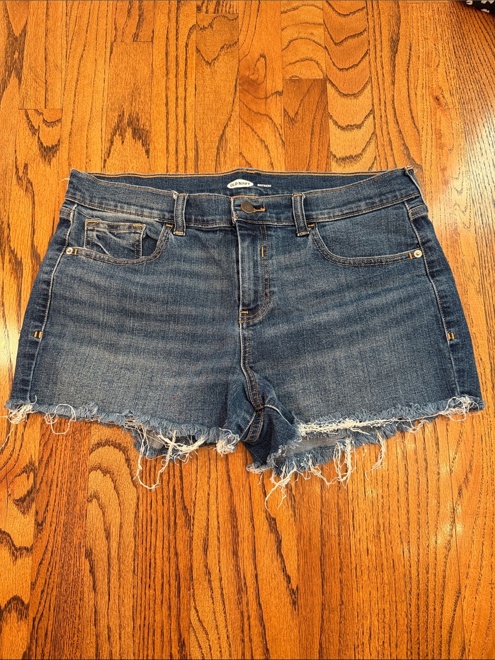 Old Navy Indigo Frayed Hem Denim Shorts